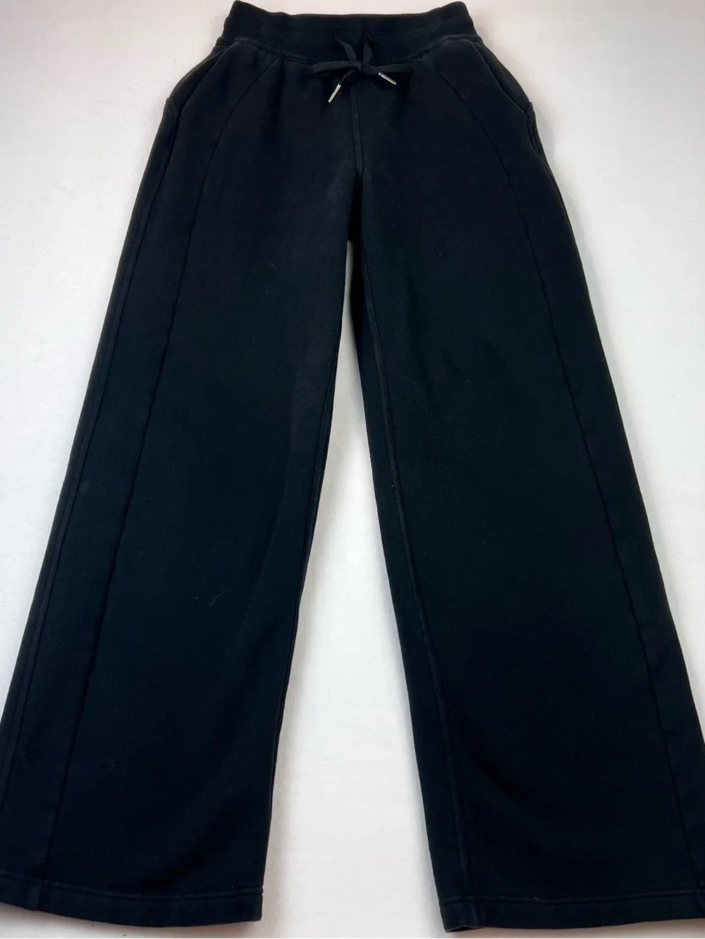 Lululemon Scuba Mid-Rise Wide-Leg Pant Size XXS Regular Black